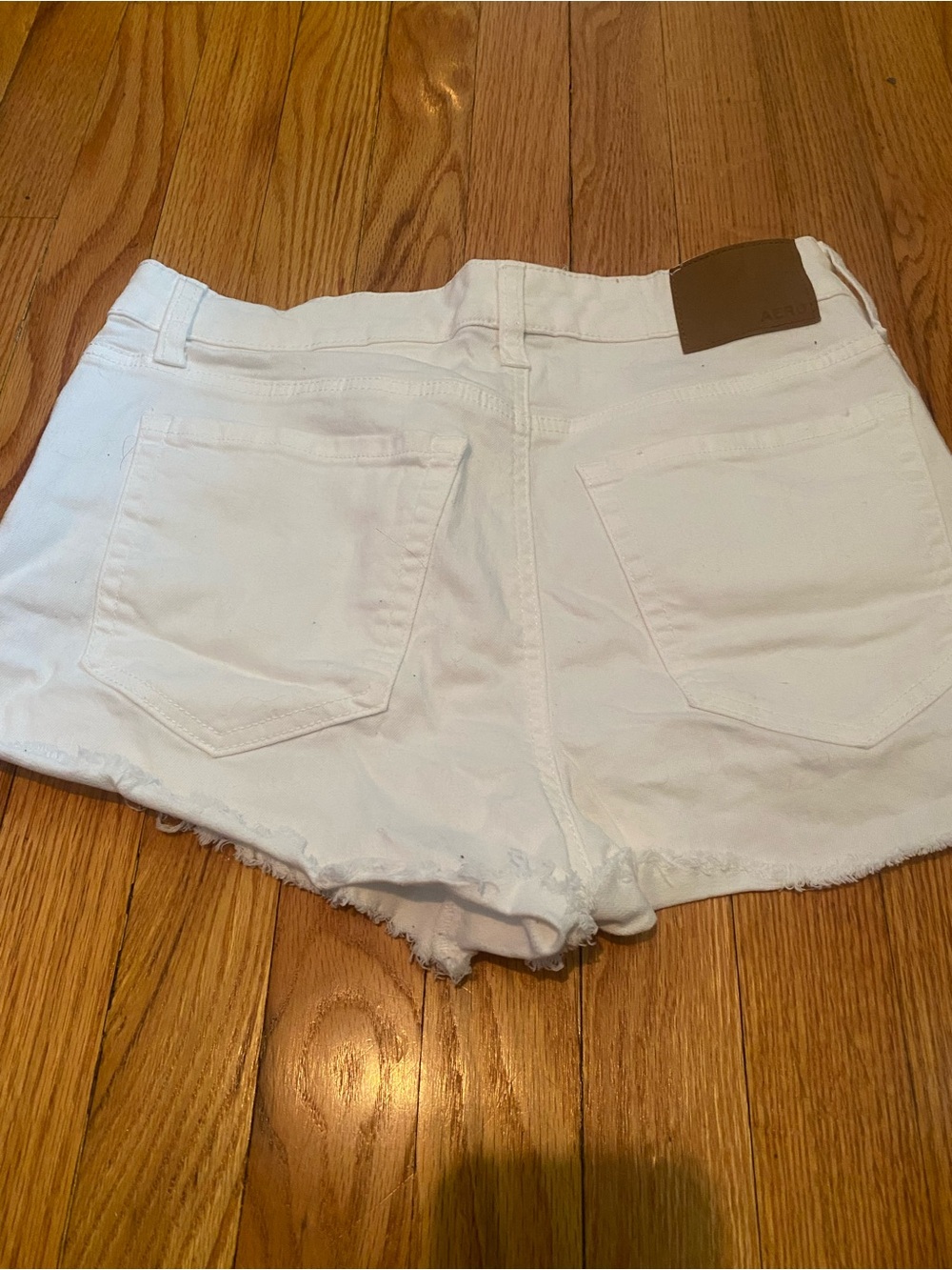 White Distressed Women’s Denim Shorts from Aeropostale - Picture 2 of 5